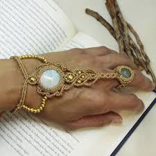 Bracelet unisexe multi-plaqué en macramé bohème avec pierres de sodalite vintage façonnées à la main, création HARI OM, vente flash - Product Image 5