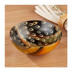 Cuencos de frutas para ensaladas, cuenco para servir cuerno, decoración interior para el hogar, acabado Natural y cuencos de decoración de colores, tamaño personalizado - Product Image 3