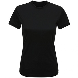Camiseta de Cuello Redondo para Mujer, Diseño Personalizado, Manga Corta, Color Sólido, Económica, Fabricante de Camisetas para Mujer - Product Image 3