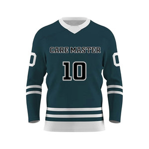 Camiseta de hockey personalizada, camiseta de hockey con cuello en V, uniforme de entrenamiento de hockey para hombres y mujeres - Product Image 2