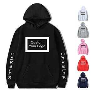 Vente en gros logo personnalisé pull-over sweat-shirt uni en coton biologique sweats à capuche pour hommes sweat à capuche surdimensionné pour hommes - Product Image 2