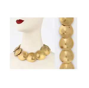 Elegante Collar de Latón para Mujer, Joyería Pulida Hecha a Mano, Estilo Moderno y Simple para Uso Diario, Cadena Ligera con Colgante, Regalo Elegante - Product Image 5