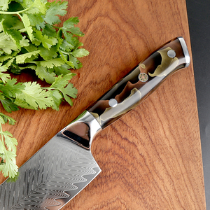 มีดเชฟเหล็กดามัสกัสพร้อมที่จับทำจากเรซิน - Product Image 4