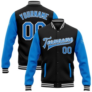 Veste bomber vintage à deux tons, à fermeture éclair intégrale, avec inscription varsity, en tissu olive, à motif drapeau américain, décontractée, pour l'hiver, vente en gros directe de l'industrie - Product Image 4
