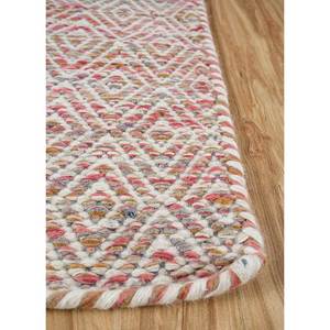 Alfombras Abrash Adwv-13047 de Tejido Plano con Patrón Geométrico en Lana y Viscosa, Color Rosa y Morado, para Uso Doméstico - Product Image 4