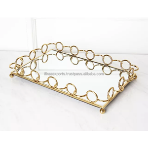 Plateau en métal de meilleure qualité, plateau de service décoratif personnalisé pour la cuisine à utiliser au prix de gros de l'inde - Product Image 3