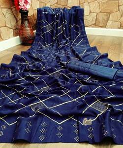 Nouveau fabuleux Festival porter coton soie broderie travail Saree Blouse pièce pour les femmes indiennes bas prix Surat Alphanumero indien - Product Image 4