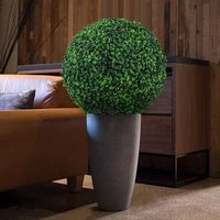 Topiary Bola Boxwood Buatan Khusus 50 cm Tahan UV untuk Dekorasi Luar Ruangan Pernikahan Restoran Kedai Kopi Bar Rumah Taman