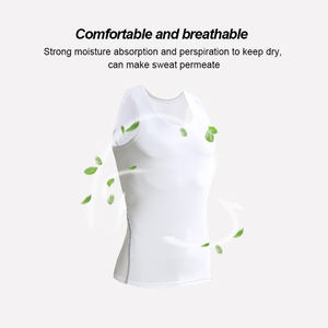 Camiseta sin mangas deportiva de algodón para hombre, ropa deportiva ajustada sin mangas de verano para entrenamientos de gimnasio y correr, camisa de punto cómoda - Product Image 6