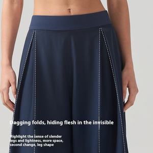 Loose Pants Full Length Casual Women's <b>Trousers</b> Comfort Polyester Material with Trendy Design - Product Image 5