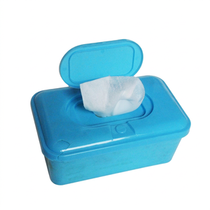 Boîte de lingettes humides pour bébé Uniquality, conteneur en plastique avec couvercle rabattable pour le nettoyage des mains, du corps et du visage - Product Image 1