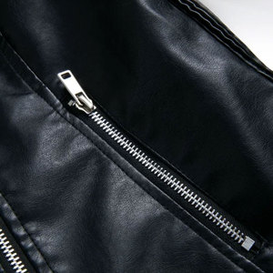 Chaqueta de cuero para mujer con diseño popular único, chaqueta sólida de cuero para mujer, chaquetas con logotipo de diseño OEM para mujer - Product Image 5