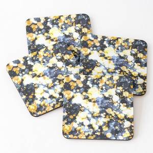 Recién llegado, posavasos, alfombrillas y almohadillas 863, madera de Mango/madera de acacia, posavasos impresos para servir té, Juego de 4 piezas, posavasos antideslizantes - Product Image 3