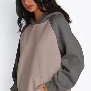 Sweat à capuche pour femme imprimé personnalisé de haute qualité, décontracté, automne, 100% coton, polaire, col à capuche, personnalisable - Product Image 2