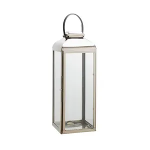 桌面装饰悬挂烛台灯笼最新设计高品质金属玻璃蜡烛罐灯笼，适用于所有活动装饰