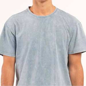 T-shirts vintage délavés à l'acide personnalisés pour hommes, 100% coton, surdimensionnés, grande taille, style décontracté de rue, coupe ample, t-shirt pour hommes - Product Image 5