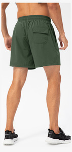 Verano Nylon Spandex transpirable suelto para hombre Five-Quatar pantalones cortos de talla grande Fitness correr cintura elástica pantalones cortos deportivos DDP envío - Product Image 5