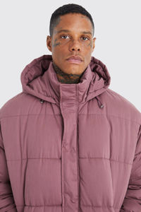 Bonne vente Logo personnalisé Boxy Veste bouffante en nylon froissé Coupe-vent Chaud Hiver Extérieur Bulle Vestes pour hommes avec 2 poches latérales - Product Image 3