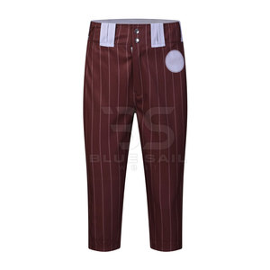 กางเกงเบสบอลระบายอากาศขายออนไลน์พร้อมหมายเลขชื่อและโลโก้ขนาดพิเศษออกแบบได้ตามต้องการ - Product Image 2