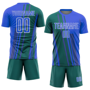 Kit de uniforme de fútbol de alta calidad, venta al por mayor, Conjunto de camiseta y pantalones cortos de fútbol personalizados, ropa de equipo de sublimación de secado rápido, fabricante OEM - Product Image 2
