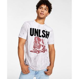 T-shirt <span class=keywords><strong>GUESS</strong></span> pour homme, col rond, manches courtes, taille XL, blanc, en jersey, avec motif tête de mort, coupe ample, logo imprimé - Product Image 3