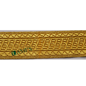 ริบบิ้นประดับลูกไม้ถักสีทองแบบปรับแต่งได้สำหรับเข็มขัดพิธีการ - Product Image 3