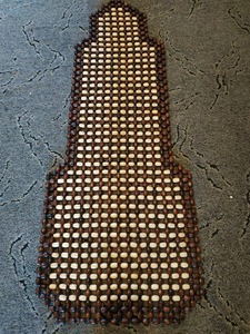 Funda de asiento de coche con cuentas Patrón de funda de asiento de coche Accesorios de coche de madera - Product Image 4