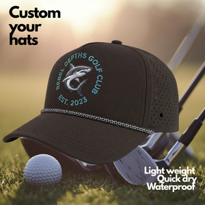 Casquette de golf haut de gamme résistante à l'eau avec cordon, micro-perforée, avec porte-tee latéral, logo personnalisé, performance, snapback, Vietnam - Product Image 1