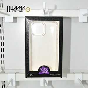 Emballage de coque de téléphone écologique Impression personnalisée et LOGO Coque de téléphone portable Boîte de couverture en papier enduit Boîte d'emballage pliable - Product Image 4