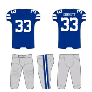 Nouvel ensemble de vêtements de sport respirants d'uniforme de football américain à la mode dans un design élégant récent - Product Image 3