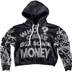 Sweat à capuche surdimensionné pour hommes de qualité supérieure avec logo en relief avec impression 3D Sweat à capuche personnalisé - Product Image 1