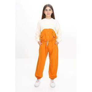 Ensemble de survêtement pour fille à manches longues, col rond, fermeture à pression, confortable et élégant - Product Image 3