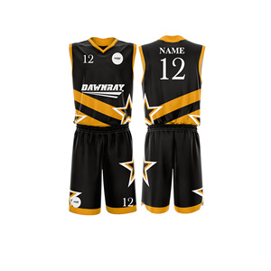 Ensemble d'uniformes de basketball personnalisés pour équipe, maillot et short en polyester respirant à séchage rapide, vêtements de sport d'équipe pour hommes, femmes et jeunes - Product Image 1