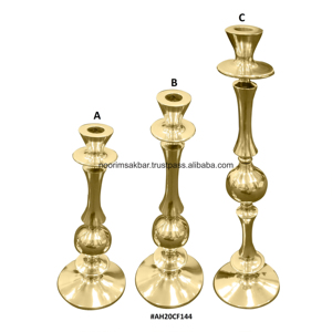 Candelabros de Estilo Europeo 2026, Decoraciones de Lujo en Aluminio Dorado para Cenas Románticas - Product Image 2