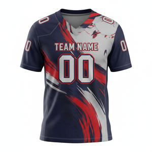 Maillot de football américain sublimé personnalisable, respirant, avec emplacement pour logo avant - Product Image 6