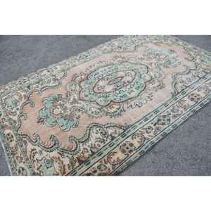 Alfombra Turca Vintage, Alfombra Grande de 5.8x9.2 pies (177x280 cm), Alfombra Marrón de Lana Marroquí - Product Image 2