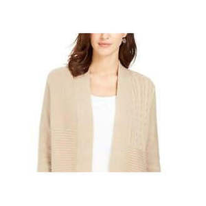 Cardigan Casual da Donna Charter Club, Beige con Stampa Patchwork e Ricami, Bottoni, Lana e Acrilico, Lungo per Autunno Inverno, Taglia X-Large - Product Image 2