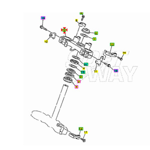 Morsetto Triplo Forcella Superiore per WR400F 98-99 Altri Componenti Sospensioni Moto - Product Image 1