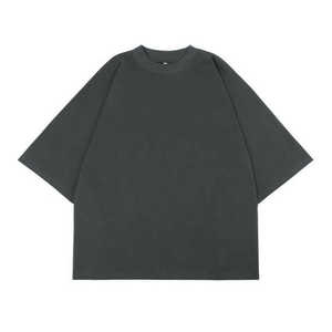 2025 personnalisé hommes poids lourd Boxy Fit T-Shirt nouveau haute qualité surdimensionné 100% coton à la mode tricoté blanc T-Shirt pour - Product Image 6