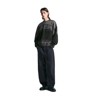 Nouvelle tendance survêtements polaire formation Jogging porter mode décontractée ensemble évasé empilé lavage à l'acide survêtement hommes vêtements en gros - Product Image 1