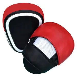 Almohadillas de cuero pu curvadas para boxeo, almohadillas de enfoque para pies, Kickboxing, Taekwondo, protección de entrenamiento, MMA, venta al por mayor