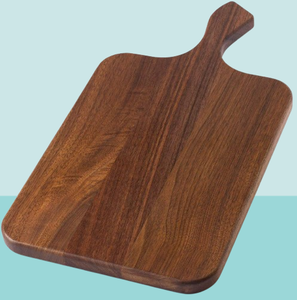 Planche à découper en teck HA artisanale de qualité supérieure, détails en émail, épaisseur de 1,5 cm, écologique, passe au lave-vaisselle, usage domestique et commercial - Product Image 2