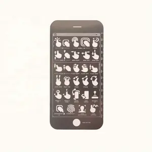 มัลติฟังก์ชั่ศิลปะรูปร่างโลหะวางแผนวาดแม่แบบโทรศัพท์รุ่นลายฉลุ
