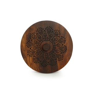 Belle boîte à épices en bois avec couvercle sculpté pour un look de cuisine traditionnel Boîte à épices en bois compacte par AALIYAN IMPEX - Product Image 6