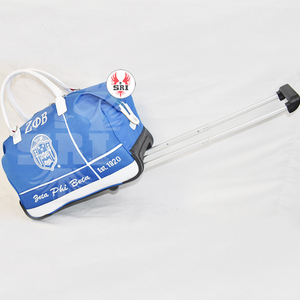Sac de voyage à roulettes brodé pour femmes Zeta Phi Beta Soror |   Sac de voyage matelassé personnalisé pour femmes, broderie de la sororité ZPB, nouveau - Product Image 5