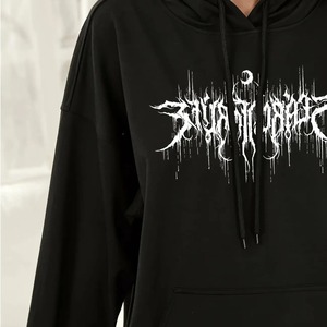 Sudaderas Holgadas con Capucha Bordadas, Transpirables y Ecológicas, Hechas de Tela de Algodón Cómoda para la Moda de Otoño, Venta al por Mayor - Product Image 6