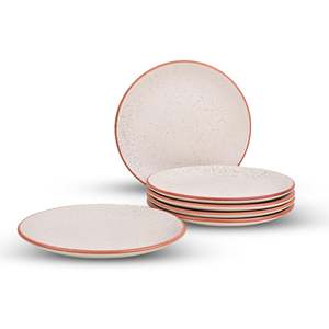 Classic <b>White</b> 10.5 Inch Ceramic <b>Dinner</b> Plates <b>Set</b> 6 Customizable Europe-Style Porcelain Tableware for Hotels for Home Use - Product Image 3