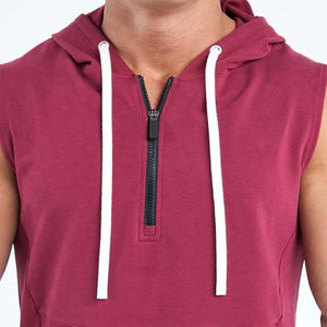 <b>Men's</b> Casual Hooded Tank Tops Solid Color Sports Sleeveless <b>Vest</b> Workout Gym T-shirt Top Hoodie Zipper Breathable Plus Size 2025 - Product Image 2