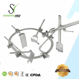 Système d'écarteur Bookwalter en acier inoxydable allemand de qualité médicale Ensemble complet d'instruments chirurgicaux réutilisables manuels de neurochirurgie - Product Image 1