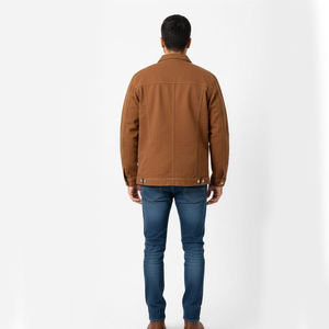 Vestes de travail en toile de coton de style streetwear pour hommes, style Detroit, bomber d'hiver, poche avant épaisse - Product Image 3